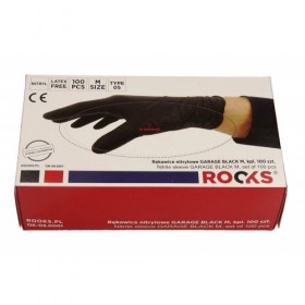 Nitrile gloves garage black m, set of 100 pcs