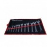 Double opened end wrench set in a case, 12 pcs, 6 x 7 mm - 30 x 32 mm