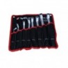 Offset double ring wrench set in a case, 8 pcs, 8 x 9 mm - 22 x 24 mm