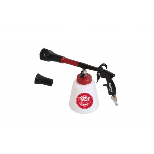 Blow gun tornado PRO-TURBO, gun for cleaning upholstery with adjustment, bearing and reservoir