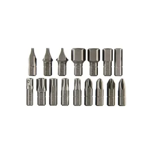 ROOKS Zestaw bitów 8 mm: HEX PH SL PZ TORX + adapter 1/4" 16 elementów