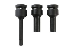 LASER Zestaw nasadek 10-kątnych do felg 8/10 mm bit 7 mm