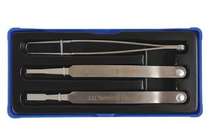 LASER Zestaw pęset diamentowych do konektorów 3 sztuki