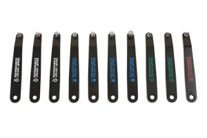 LASER Zestaw kluczy z bitami o niskim profilu SL 6 mm Pz1 Pz2 HEX 4 5 6 7 mm T20 T30 T40 10 sztuk