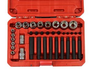 ROOKS Zestaw narzędziowy TORX 1/2" 3/8" 1/4" 36 części