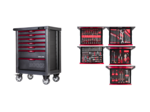 ROOKS Szafka narzędziowa GARAGE z narzędziami 161 elementów