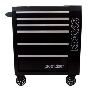 ROOKS Szafka narzędziowa GARAGE BLACK z narzędziami 387 elementów