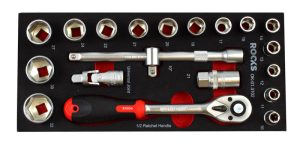 ROOKS Zestaw narzędziowy 1/2" 20 elementów