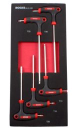 ROOKS Zestaw kluczy imbusowych z rękojeścią HEX 5 elementy OK-01.3103