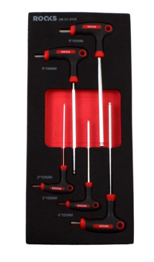 ROOKS Zestaw kluczy imbusowych z rękojeścią TORX 5 elementów