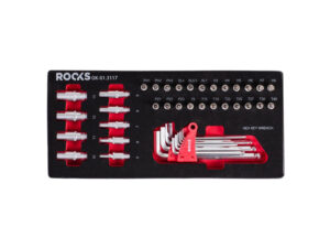 ROOKS Zestaw kluczy trzpieniowych i imbusowych HEX/TORX 42 elementów