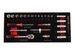 ROOKS Zestaw narzędzi 1/4" 24 elementy OK-01.3119