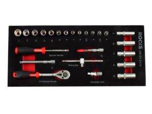 ROOKS Zestaw narzędzi 1/4" 24 elementy OK-01.3119