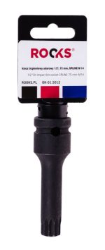 ROOKS Klucz trzpieniowy udarowy 1/2" 75 mm SPLINE M 14 OK-01.5012