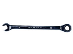 ROOKS Klucz płasko-oczkowy z grzechotką 8 mm