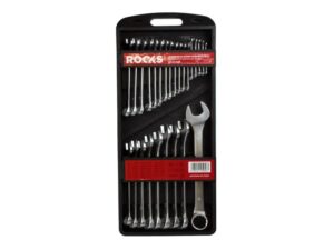 ROOKS Zestaw kluczy płasko-oczkowych 26 części: 6-25 27 28 29 30 32 36mm PLASTIC BOX OK-01.6126