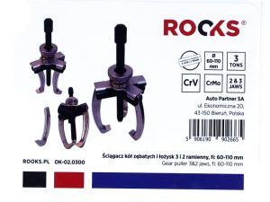 ROOKS Ściągacz uniwersalny 3- i 2-ramienny 60-110 mm