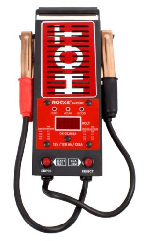 ROOKS Cyfrowy tester akumulatorów 12 V 100 A 200-1000 CCA 120 Ah