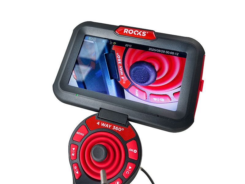 ROOKS Kamera inspekcyjna 4 WAY 360 z ruchomą głowicą 3,9 mm x 1 m Li-po 3,7V OK-03.0107