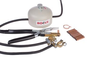 ROOKS Zgrzewarka punktowa akumulatorowa do szczotek 12 V