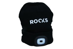 ROOKS Czapka z lampką 80 lm czarna