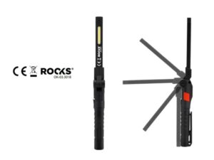 ROOKS Lampka długopisowa składana COB SUPER SLIM 3 w 1 100 lm OK-03.3018