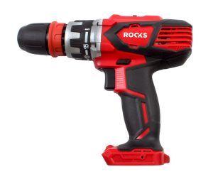 ROOKS 18 V AQ-ONE wiertarko-wkrętarka z udarem z wymiennymi kątowymi uchwytami 58 Nm bez baterii