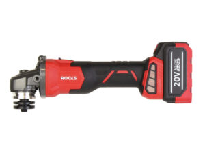 ROOKS 20 V AQ-ONE szlifierka kątowa 125 mm 8500 obr./min komplet z akumulatorem 4 Ah ładowarką i walizką