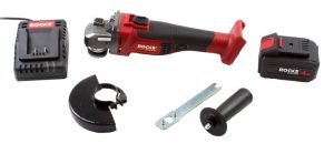 ROOKS 20V AQ-ONE Szlifierka kątowa 125 mm regulacja obrotów 3000-10500 rpm komplet z akumulatorem 4Ah BMC