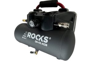ROOKS 20V AQ-ONE Kompresor 6l 1 kM 8 BAR 36 V kpl. z akumulatorem 2 x 4 Ah