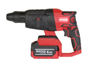 ROOKS 20V AQ-ONE Młotowiertarka SDS-PLUS 1,5 J komplet z akumulatorem 4Ah ładowarką i walizką