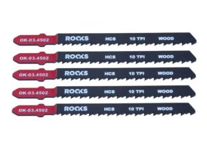 ROOKS Brzeszczot do wyrzynarki HCS TYP T drewno 10 TPI x 100 mm kpl. 5 szt. OK-03.4502