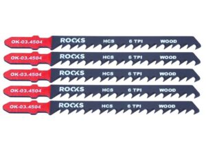 ROOKS Brzeszczot do wyrzynarki HCS TYP T drewno 6 TPI x 100 mm kpl. 5 szt. OK-03.4504
