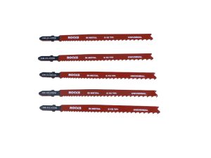 ROOKS Brzeszczot do wyrzynarki Bi-METAL TYP T stal & uniwersalny 5-10 TPI x 100 mm kpl. 5 szt.