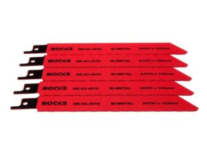 ROOKS Brzeszczot do piły szablastej Bi-METAL stal 24 TPI x 152 mm kpl. 5 szt. OK-03.4510