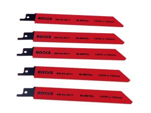 ROOKS Brzeszczot do piły szablastej Bi-METAL stal 14 TPI x 152 mm kpl 5 szt