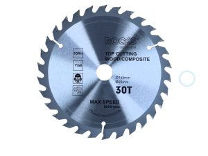 ROOKS Tarcza widiowa do drewna 165 x 20 mm 65MN-YG8 grubość 2,2 mm, 30 T