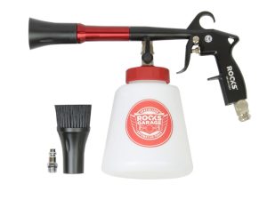 ROOKS Pistolet czyszczący PRO-TURBO, pistolet do czyszczenia tapicerki z regulacją łożyskiem i zbiornikiem