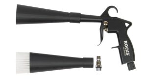 ROOKS Turbo Clean System Pistolet czyszczący DUO-TURBO pistolet do czyszczenia tapicerki z łożyskiem i szczotką