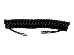 ROOKS Przewód pneumatyczny spiralny PU ze złączami 12 x 8 mm 10 m