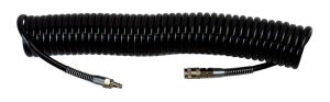 ROOKS Przewód pneumatyczny spiralny PU ze złączami 12 x 8 mm 10 m