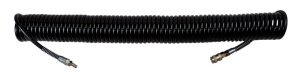 ROOKS Przewód pneumatyczny spiralny PU ze złączami 12 x 8 mm 15 m