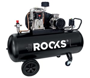 ROOKS Kompresor tłokowy 200 l 4 KM 450 l/min 10 bar 400 V