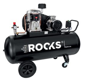 ROOKS Kompresor tłokowy - dwustopniowy 270 l 5,5 KM 640 l/min 11 bar 400 V