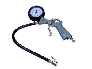 ROOKS Pistolet do pompowania z manometrem 10 bar