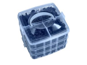 ROOKS Zestaw samochodowych spinek tapicerki 620 elementów ze ściągaczem