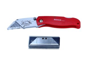 ROOKS Nóż trapezowy składany AL materiał SK5