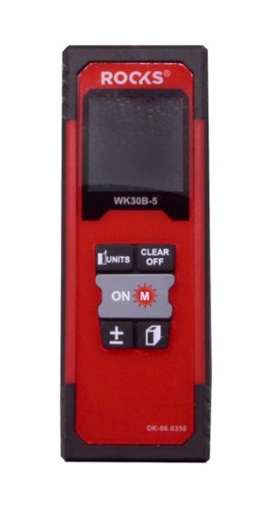ROOKS Dalmierz laserowy 30 m 3D (długość, pole, objętość)
