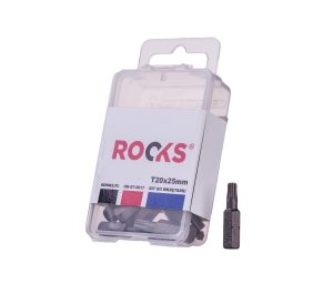 ROOKS Bit do wkrętarki 1/4" x 25 mm x T20 udarowy CrVMoSi kpl. 10 szt.
