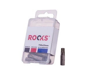 ROOKS Bit do wkrętarki 1/4" x 25 mm x T30 udarowy CrVMoSi kpl. 10 szt.